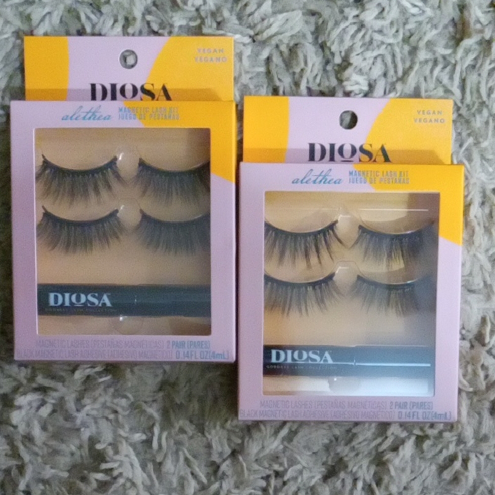 DIOSA Magnetic False Eyelashes - Black (2 Sets)
